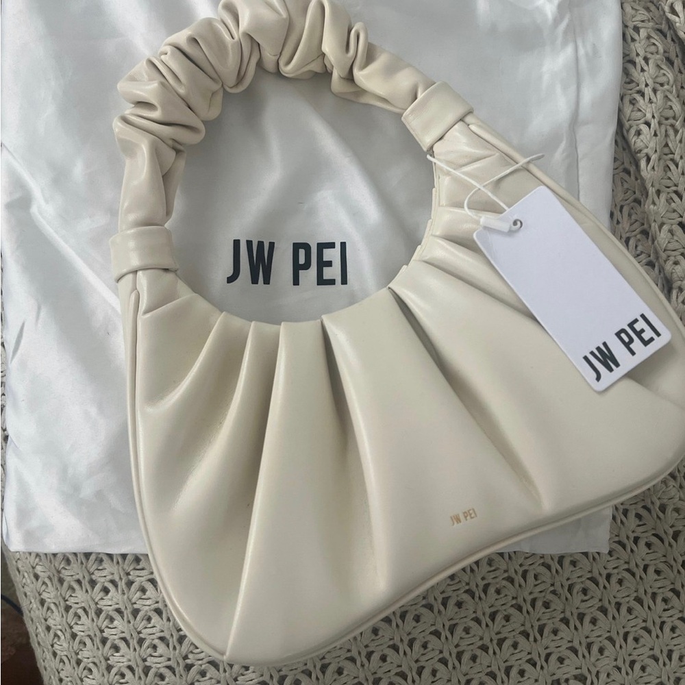 JW PEI Women's Gabbi Ruched Hobo Handbag - Cream  (NEW)